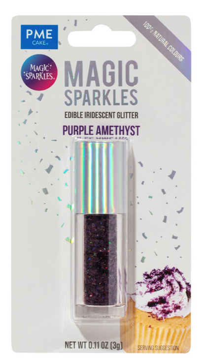 Magic Sparkles, Edible Iridescent Glitter -3g (PME)  CHOOSE A COLOUR