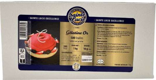 Sainte Lucie Gold Gelatine (Pork) Leaves 200 Bloom 1kg