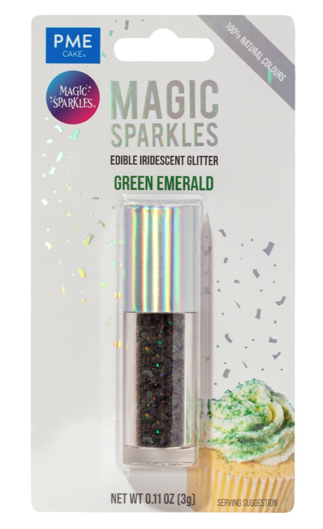 Magic Sparkles, Edible Iridescent Glitter -3g (PME)  CHOOSE A COLOUR