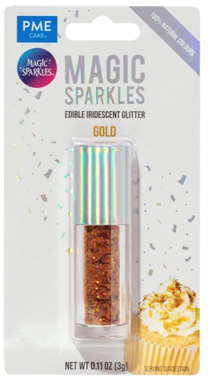 Magic Sparkles, Edible Iridescent Glitter -3g (PME)  CHOOSE A COLOUR