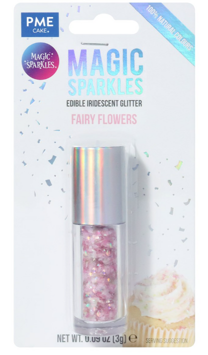 Magic Sparkles, Edible Iridescent Glitter -3g (PME)  CHOOSE A COLOUR