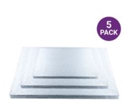 OBLONG Cake Drum -PACK OF 5 (12mm thick) CHOOSE A SIZE