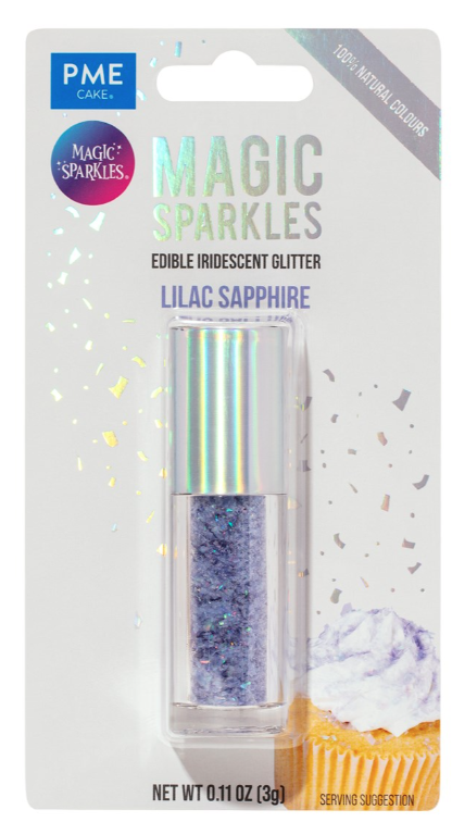 Magic Sparkles, Edible Iridescent Glitter -3g (PME)  CHOOSE A COLOUR