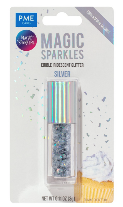 Magic Sparkles, Edible Iridescent Glitter -3g (PME)  CHOOSE A COLOUR