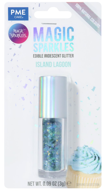 Magic Sparkles, Edible Iridescent Glitter -3g (PME)  CHOOSE A COLOUR