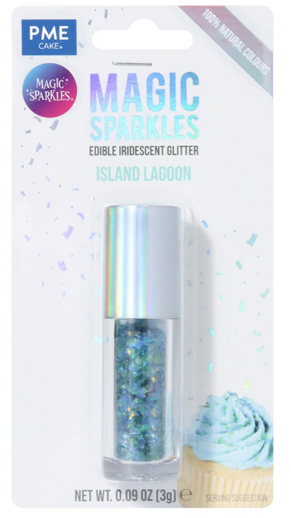 Magic Sparkles, Edible Iridescent Glitter -3g (PME)  CHOOSE A COLOUR