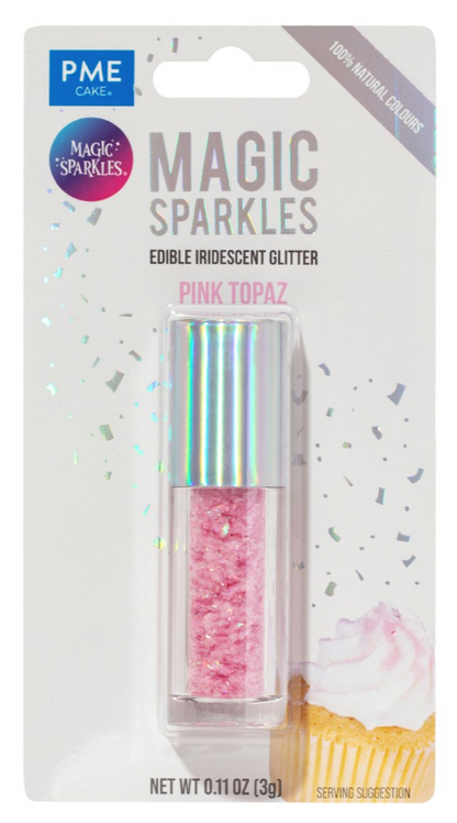 Magic Sparkles, Edible Iridescent Glitter -3g (PME)  CHOOSE A COLOUR