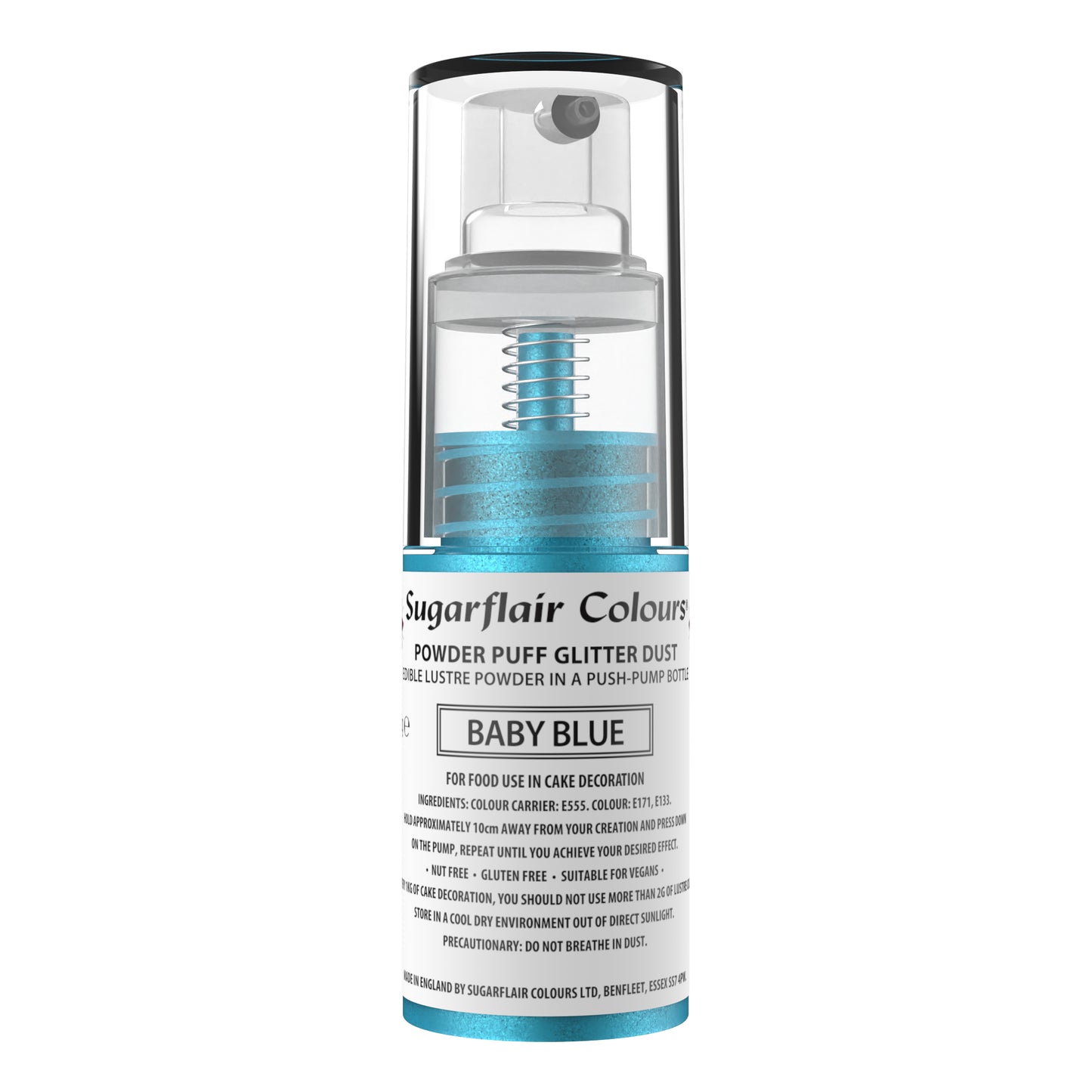 SUGARFLAIR PUFF SPRAY 10g CHOOSE A COLOUR