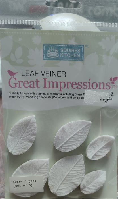 Squire Kitchen  Silicone Veiner Blackberry Small Leaf Set of 3