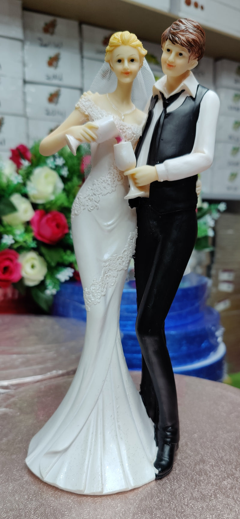 Wedding Figurine - Super tall -Lovely Couple