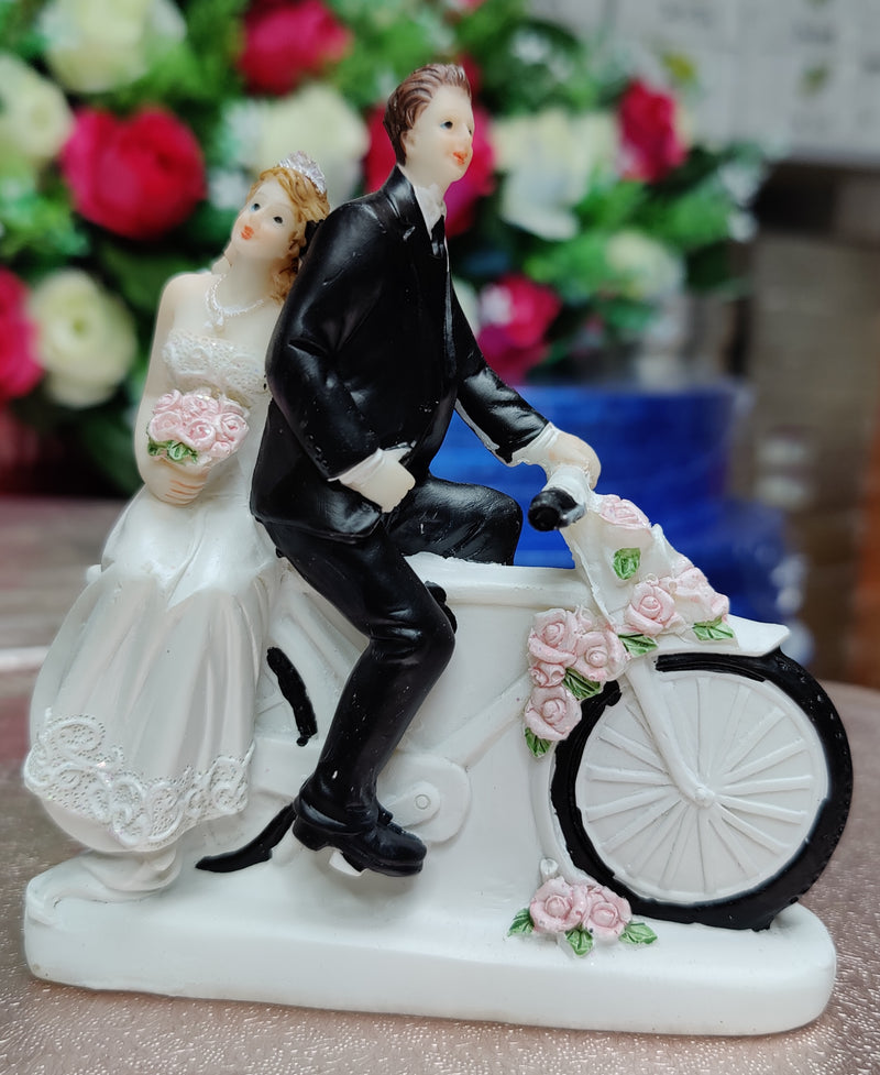 Wedding Figurine-Couples on a Bicycle