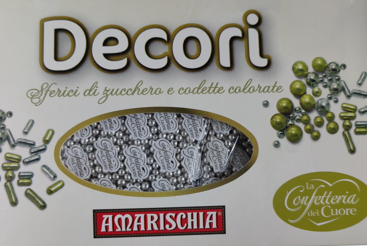 SUGAR BALLS / DRAGEE SILVER 2mm ---1kg