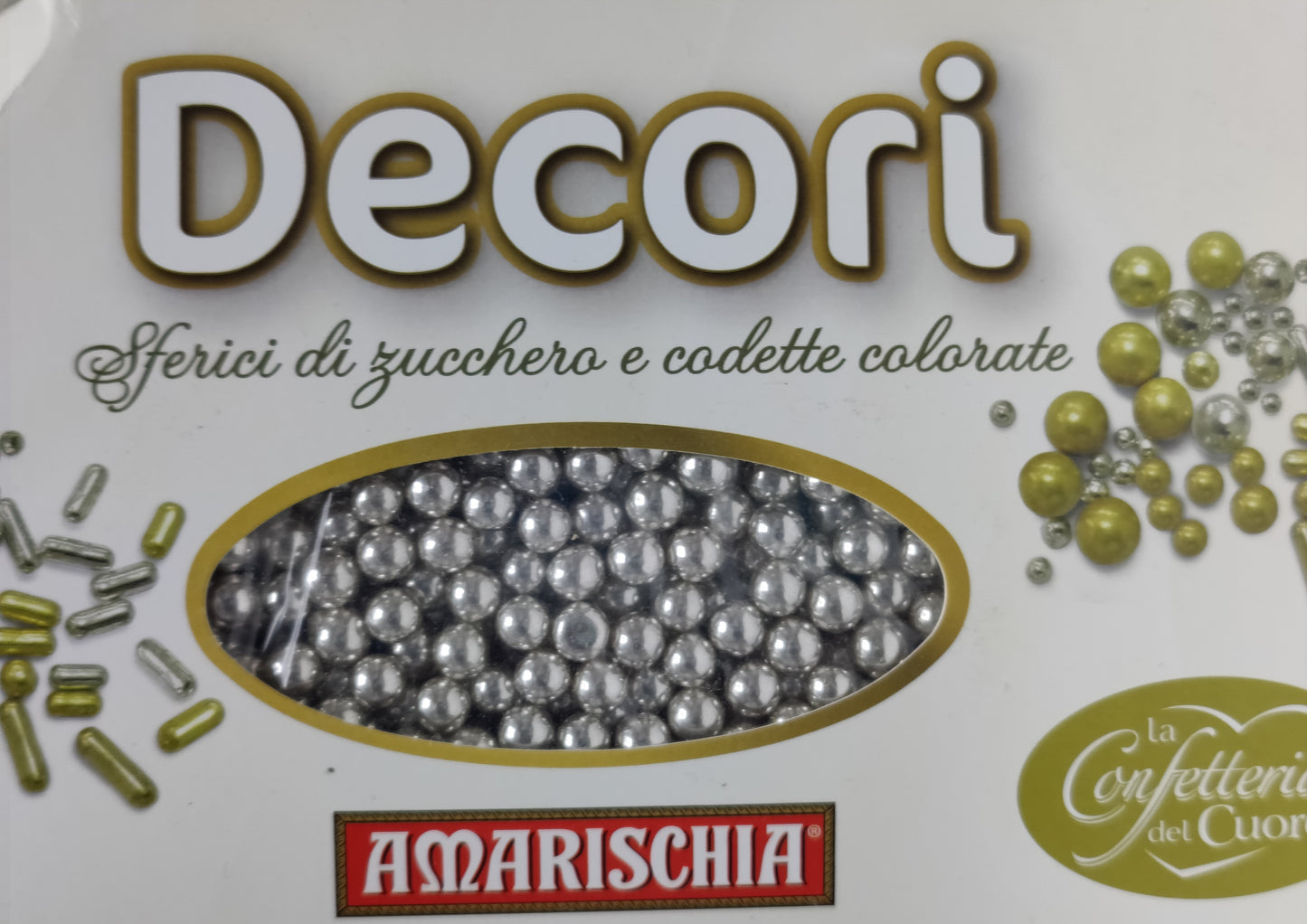 Amaricshia Sugar Balls / Dragee Silver 4mm--75g / 1kg