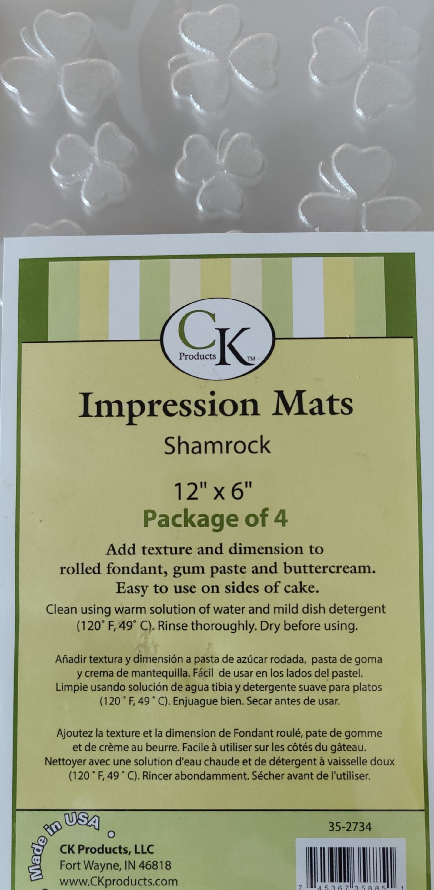 CK PRODUCTS-Impression Mats  SHAMROCKS / CLOVER