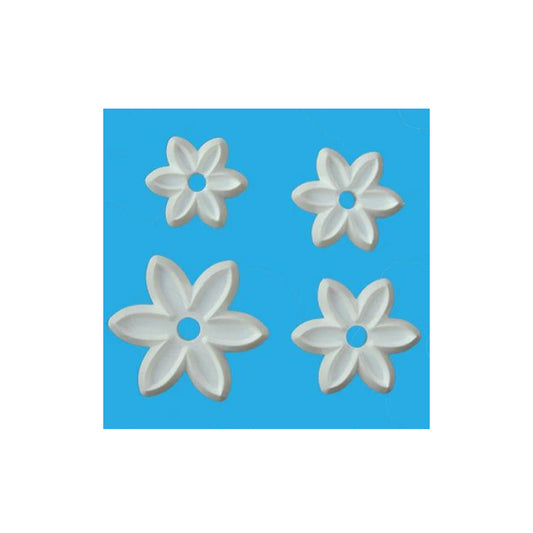 OP Six Petal Flower Cutter Set of 4  Large #N1-4 Orchard Products