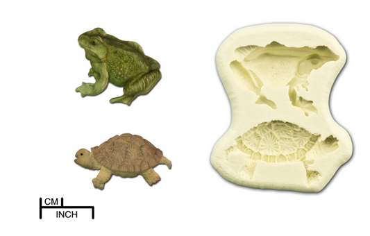 Garden Friends 2 By DPM Mould  Frog and Turtle