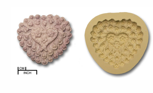 Jewelled Heart By DPM Mould