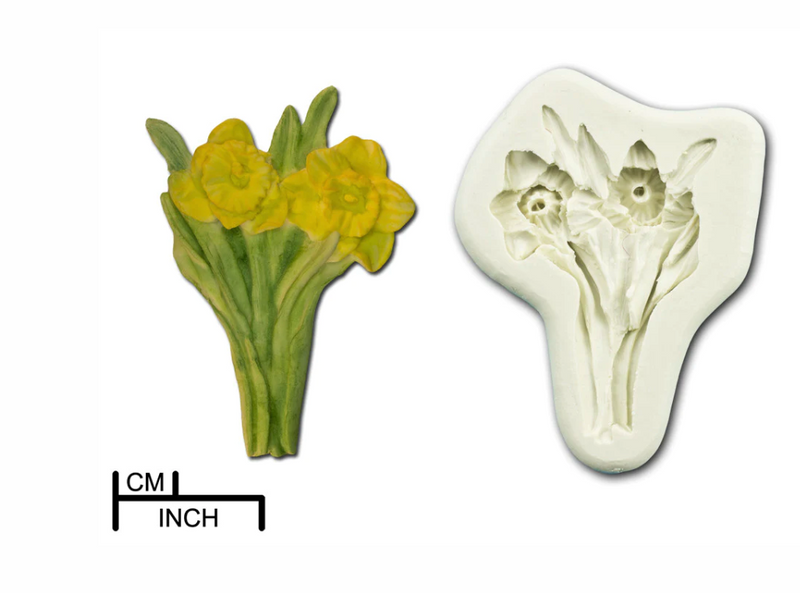 Daffodil silicon mould - By DPM
