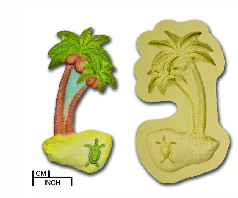 Palmtree and Turtle Mould By DPM