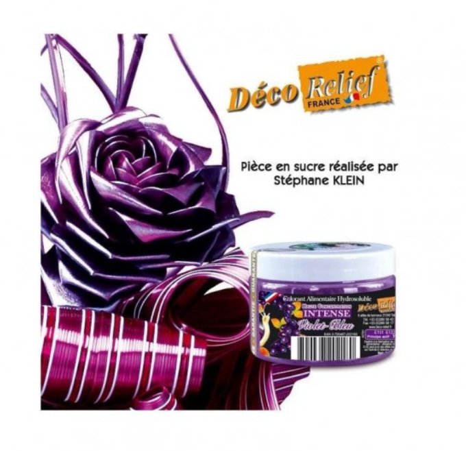 Intense Food Colour-Deco Relief H/C Food Colour  -Blue Purple -50g.  INT91