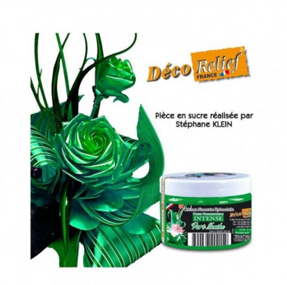 DECO RELIEF COLOUR  INTENSIVE WATER SOLUBLE FOOD COLOUR  -Green -50g   INT61