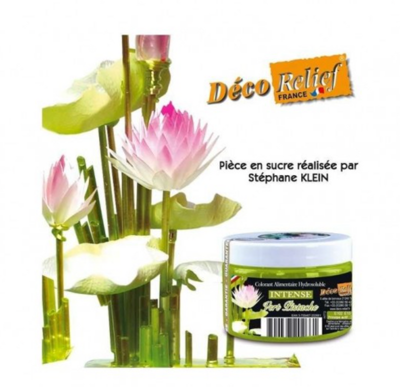 Intense Food Colour-Deco Relief H/C Food Colour  -Olive/ Pistachio Green -50g