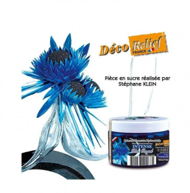 Intense Food Colour-Deco Relief H/C Food Colour  -Royal Blue -50g  INT83
