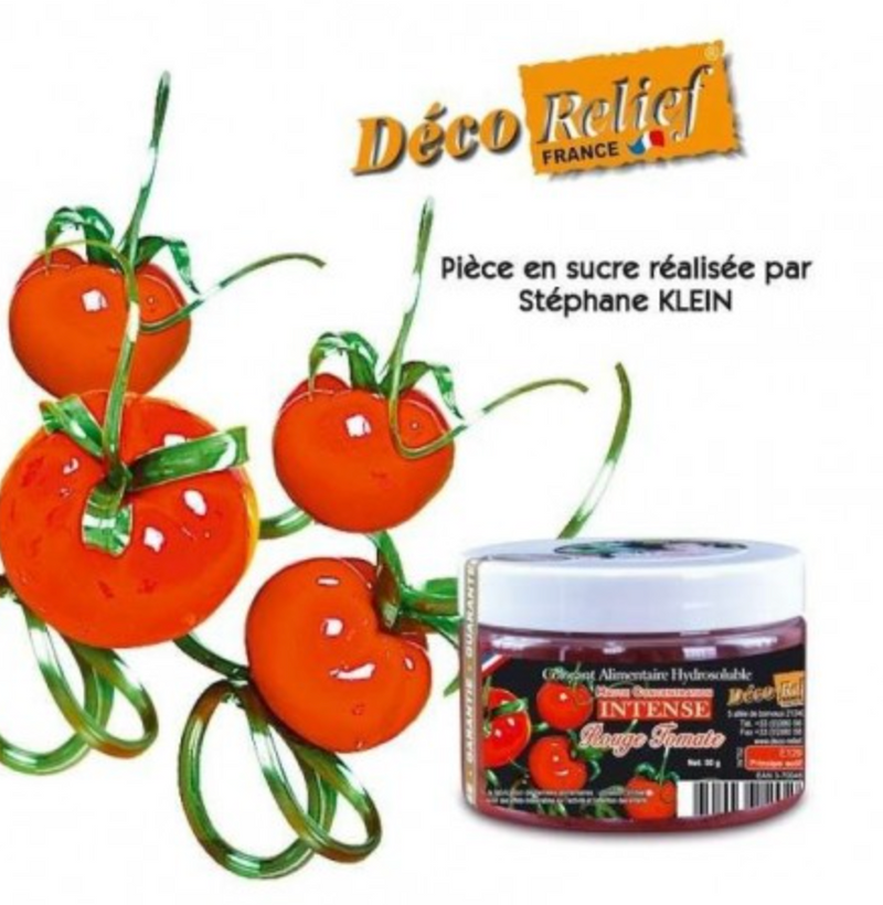 Intense Food Colour-Deco Relief H/C Food Colour  -Tomato Red -50g -INT52