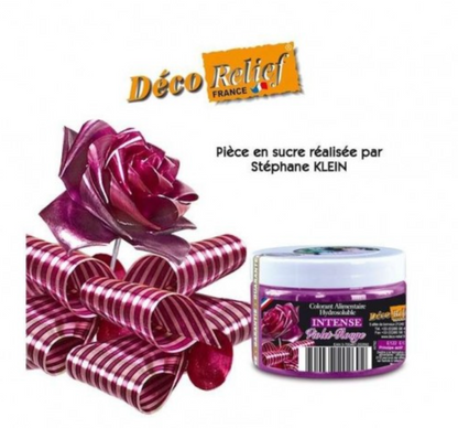 DECO RELIEF COLOUR  INTENSIVE WATER SOLUBLE FOOD COLOUR -Red Purple -50g  INT92