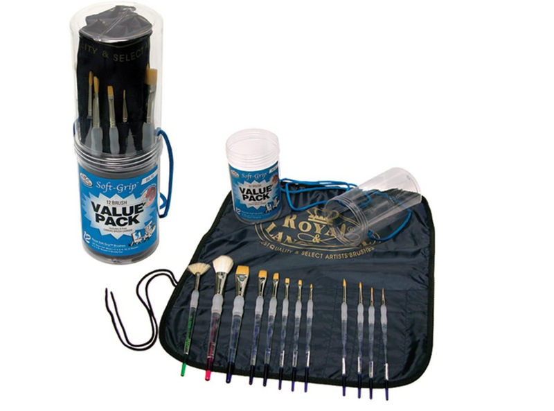 12 Pcs Brush set with caddy and apron