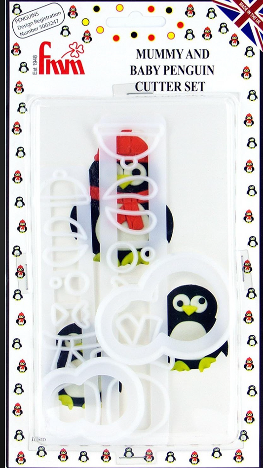 Mummy & Baby Penguin Cutter Set-FMM