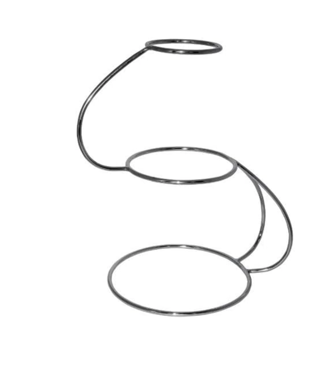 Three Tier Scroll/S Shaped style Cake Stand Chrome