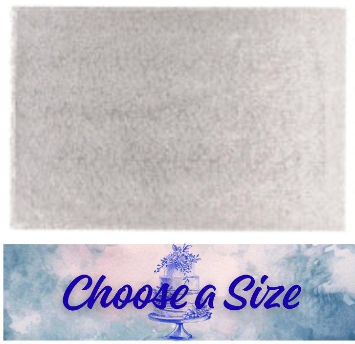 OBLONG CAKE BOARD -Drum 12mm / DTR(3mm) -CHOOSE A  SIZE