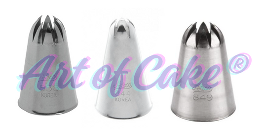 Ateco set of 3 Nozzles  (858,844 & 849)