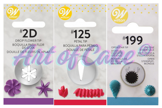 Wilton Nozzles set of 3 (2D, 125 & 199)