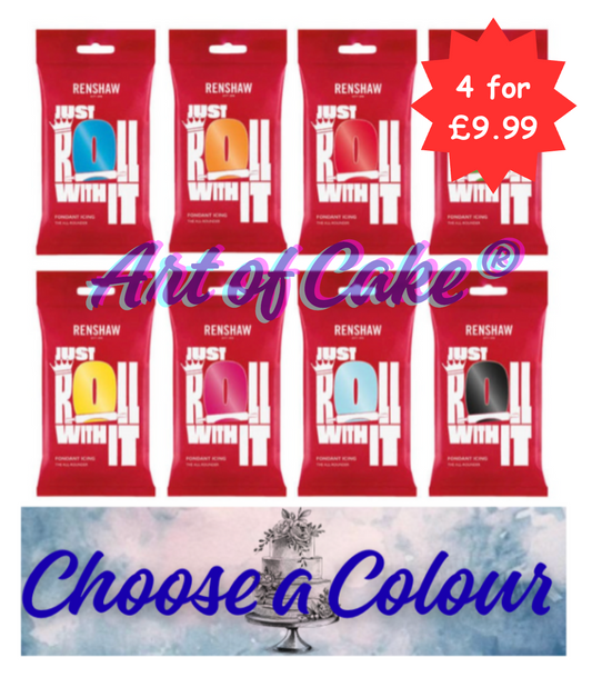 Renshaw 250g- Ready to  Roll Icing CHOOSE A COLOUR