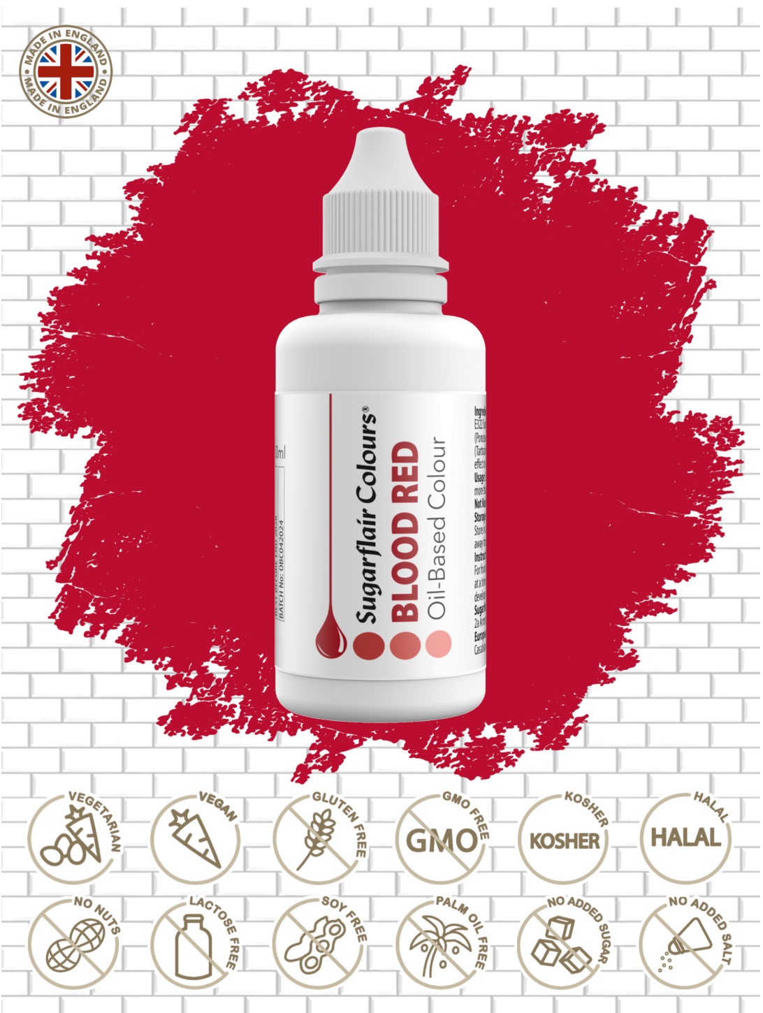 Sugarflair Food Colours Oil Based 30ml ( CHOOSE A COLOUR)