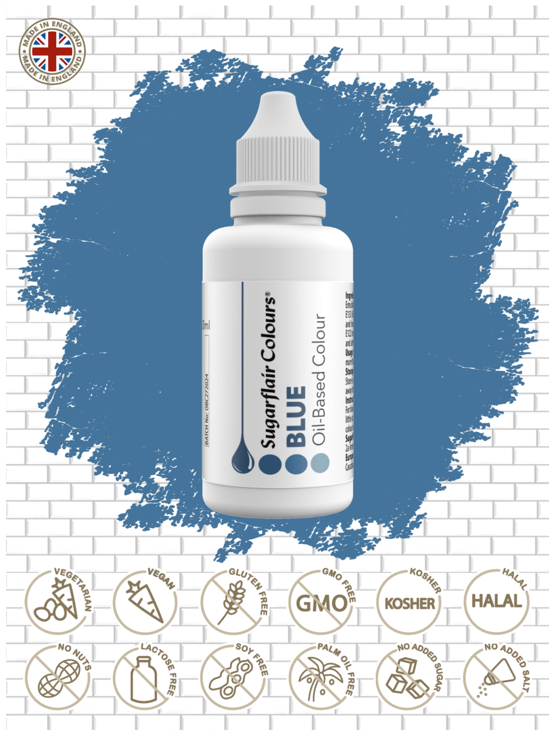 Sugarflair Food Colours Oil Based 30ml ( CHOOSE A COLOUR)