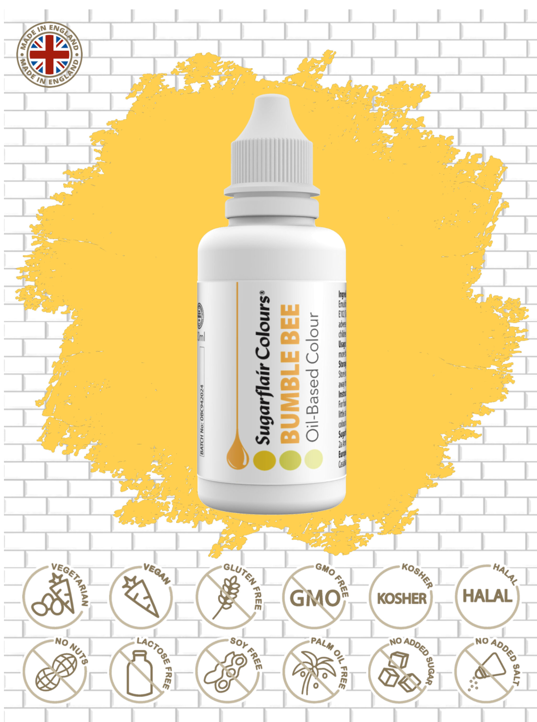 Sugarflair Food Colours Oil Based 30ml ( CHOOSE A COLOUR)