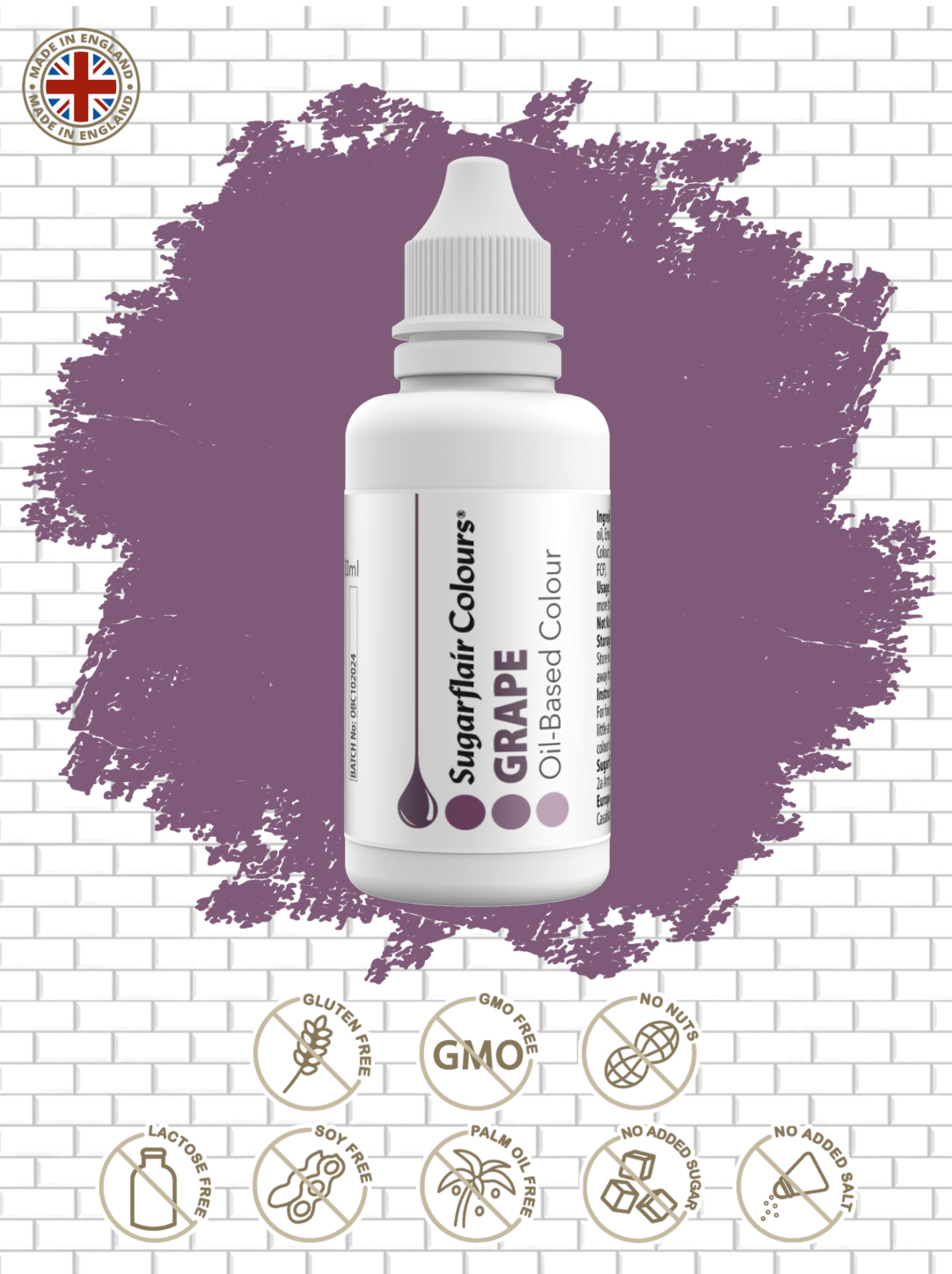 Sugarflair Food Colours Oil Based 30ml ( CHOOSE A COLOUR)