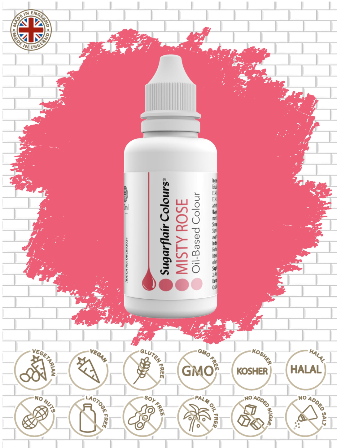 Sugarflair Food Colours Oil Based 30ml ( CHOOSE A COLOUR)