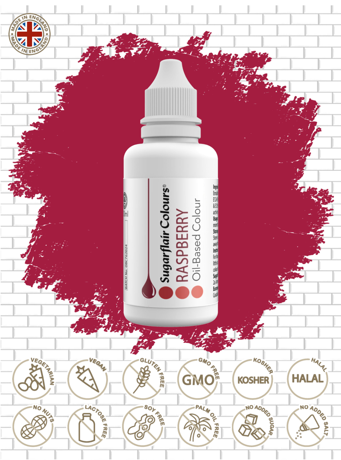 Sugarflair Food Colours Oil Based 30ml ( CHOOSE A COLOUR)