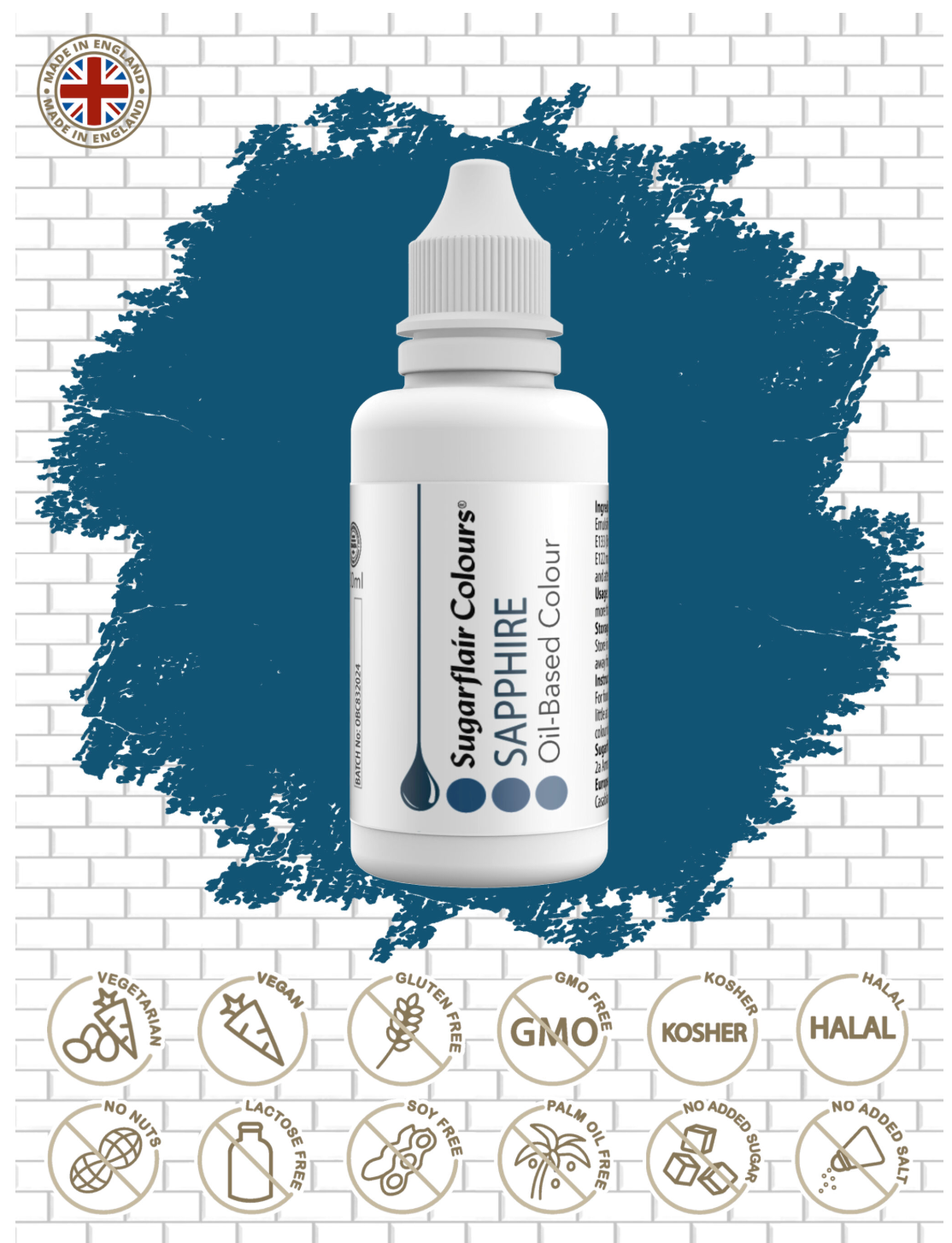 Sugarflair Food Colours Oil Based 30ml ( CHOOSE A COLOUR)