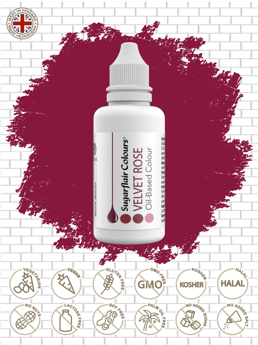 Sugarflair Food Colours Oil Based 30ml ( CHOOSE A COLOUR)