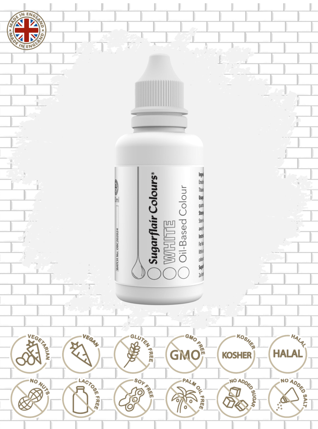 Sugarflair Food Colours Oil Based 30ml ( CHOOSE A COLOUR)