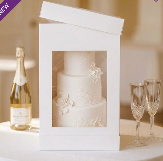 Tall Cake Boxes with Side Window 20" Height CHOOSE A SIZE