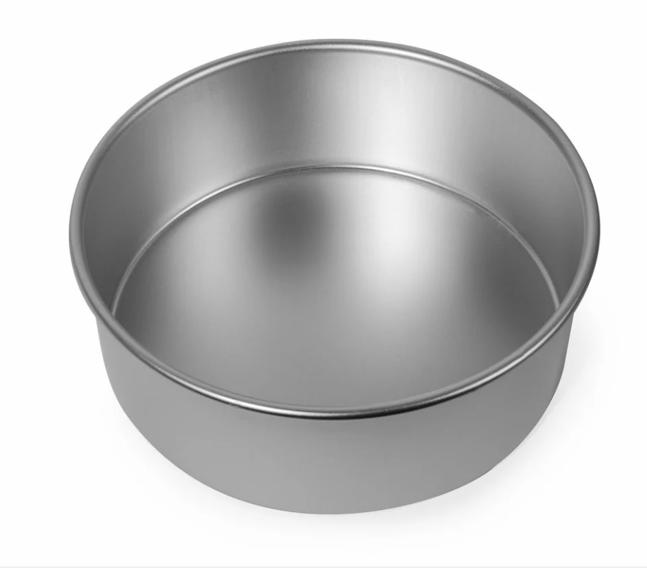 7x3 inch Round Cake Tin with Solid Base-Silverwood