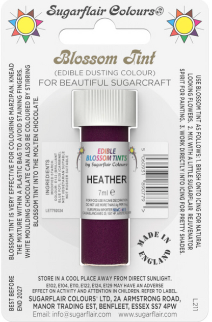 Sugarflair-Blossom Tint-7g  CHOOSE A COLOUR