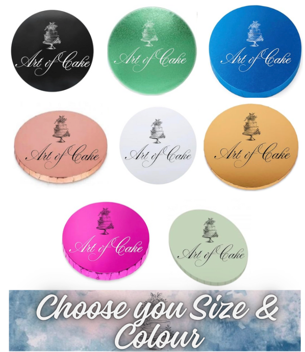 GLOSSY Masonite  Premium(MDF) Cake Board (5 mm Thick)-(Round)Pick any 3 from £4.99