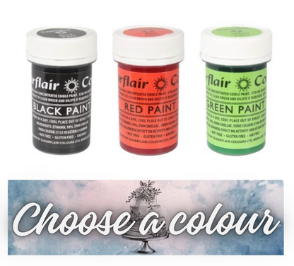 SUGARFLAIR MATT PAINT- 20g CHOOSE A COLOUR
